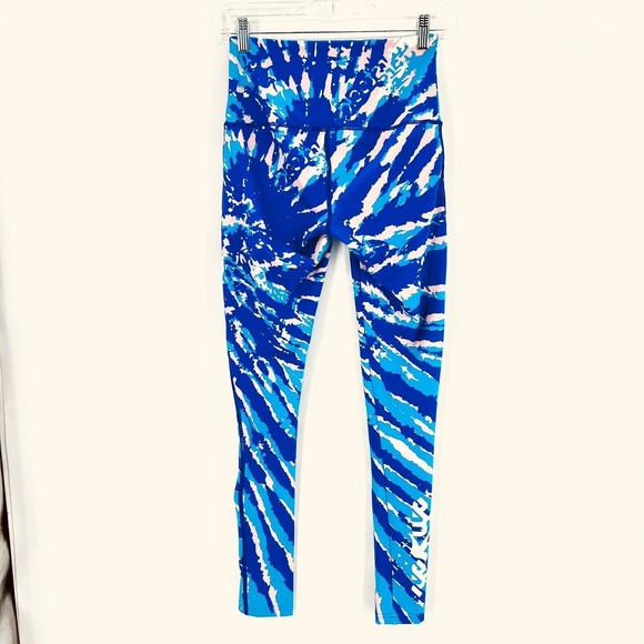 Smashfest Queen Womens Cycling Leggings Active Tight Pant Size S Blue Teal - Picture 2 of 8